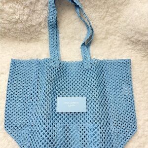 Dolce & Gabbana Sky Blue Crochet Tote